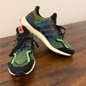 adidas gazelle silver green womens adidas Megaride Shoes - Women's - Core Black / Semi Screaming Green / Yellow main image 0